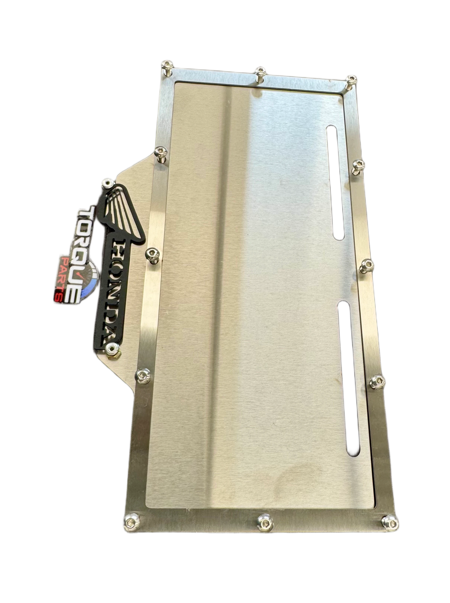 PORTA PLACA HONDA LETRA NEGRA