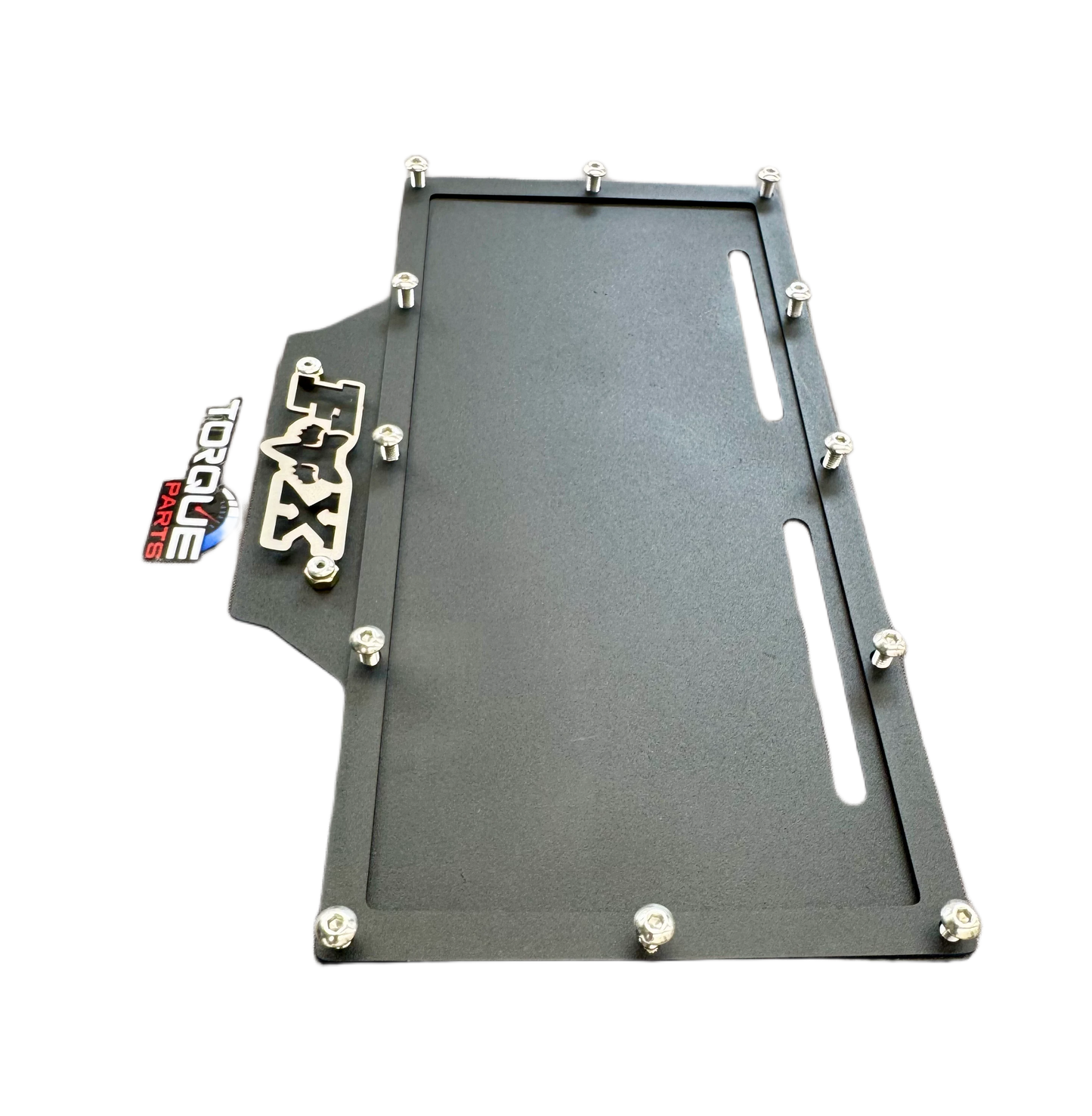 PORTA PLACA UNIVERSAL FOX NEGRA