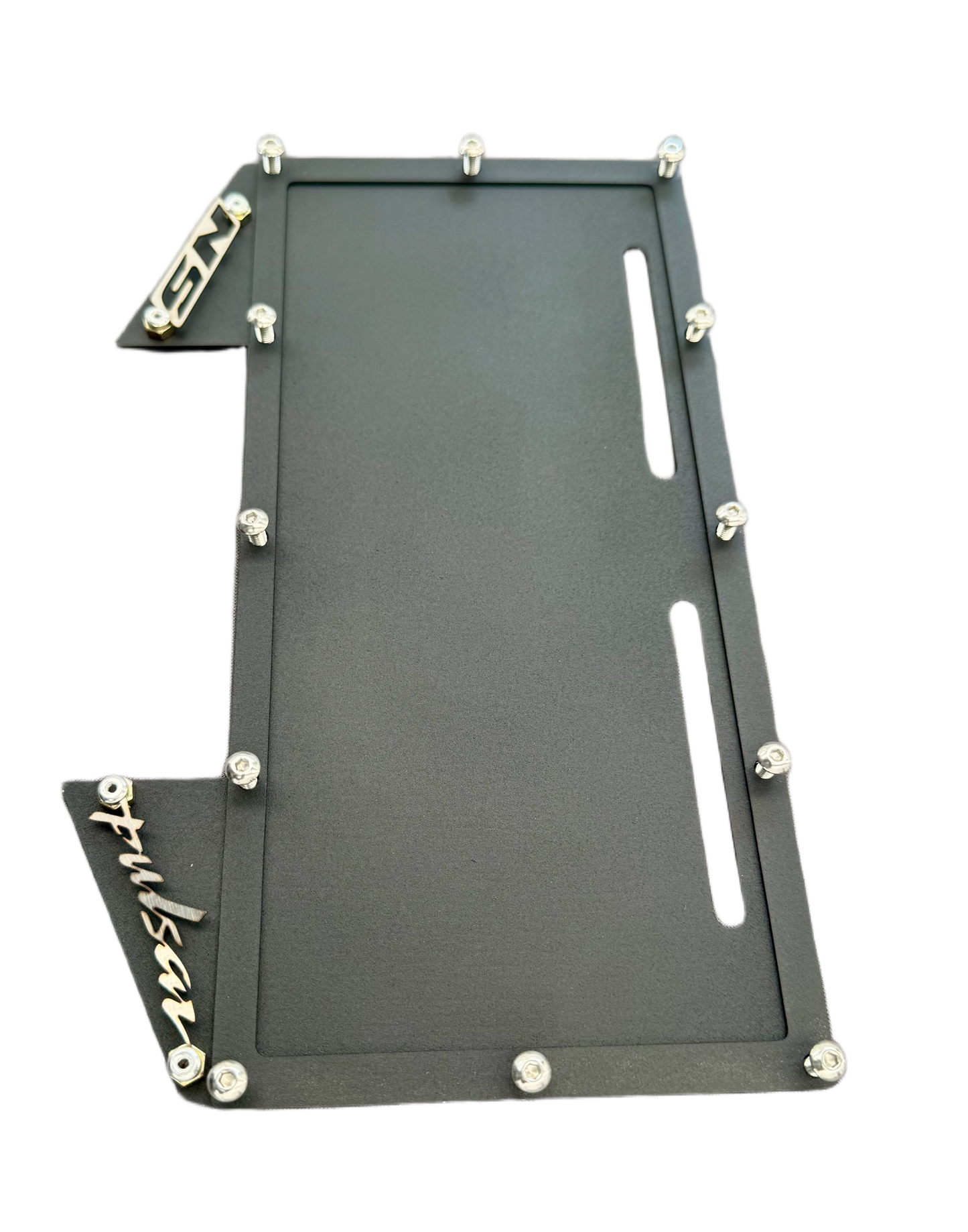 PORTA PLACA BAJAJ PULSAR NS NEGRA