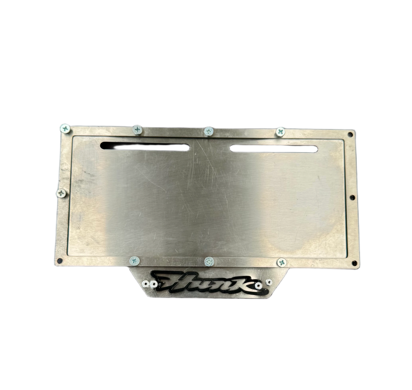 PORTA PLACA  HERO HUNK  LETRA NEGRA