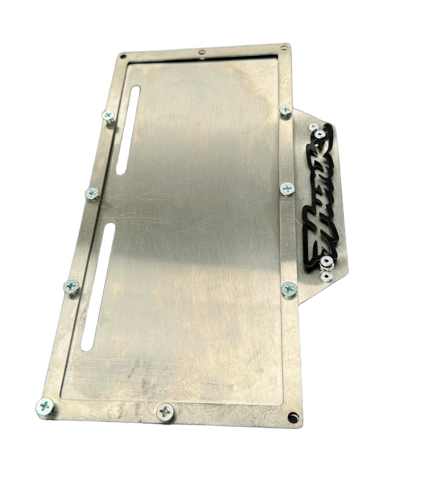 PORTA PLACA  HERO HUNK  LETRA NEGRA