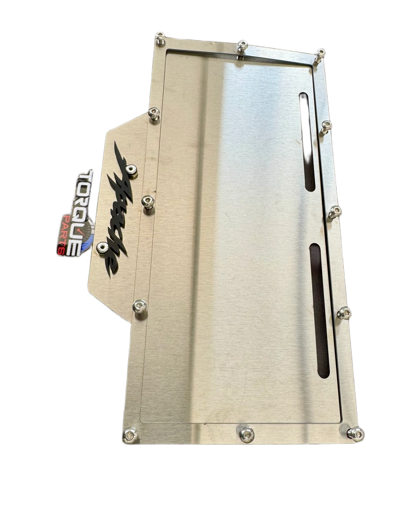 PORTA PLACA  TVS APACHE LETRA NEGRA