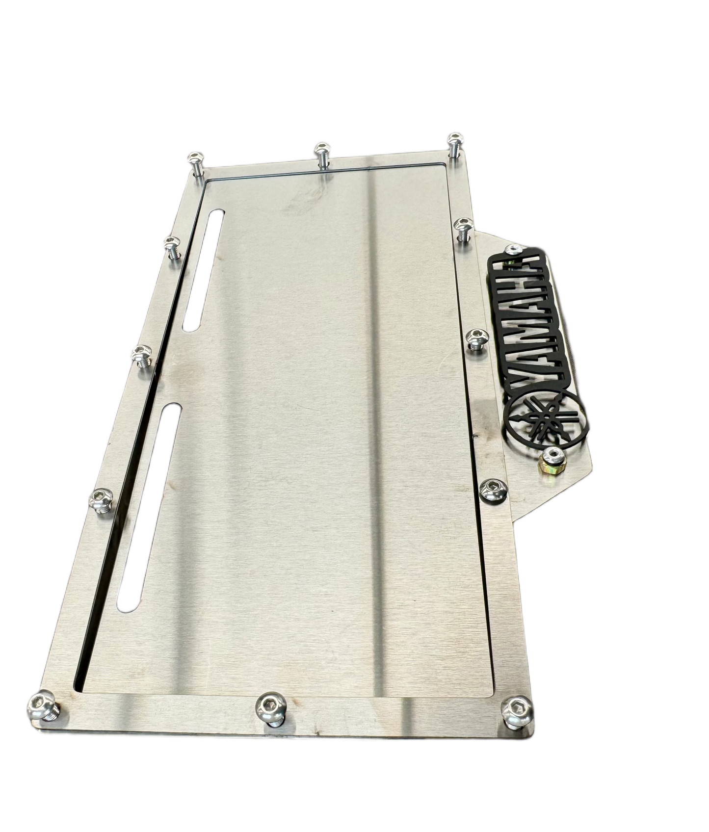PORTA PLACA  YAMAHA LETRA NEGRA