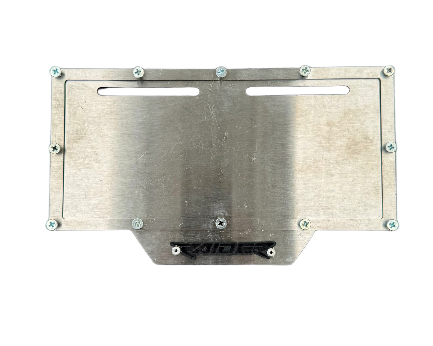 PORTA PLACA  TVS RAIDER LETRA NEGRA