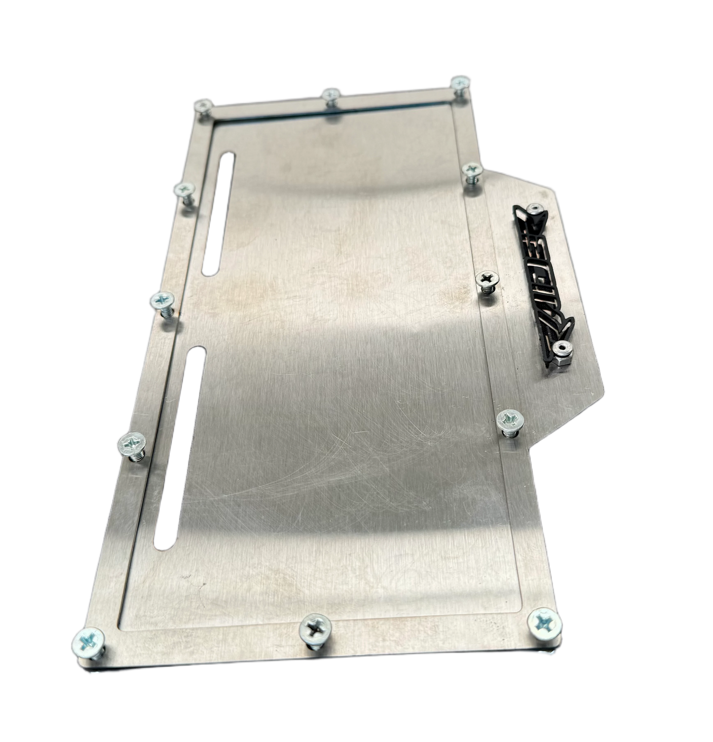 PORTA PLACA  TVS RAIDER LETRA NEGRA