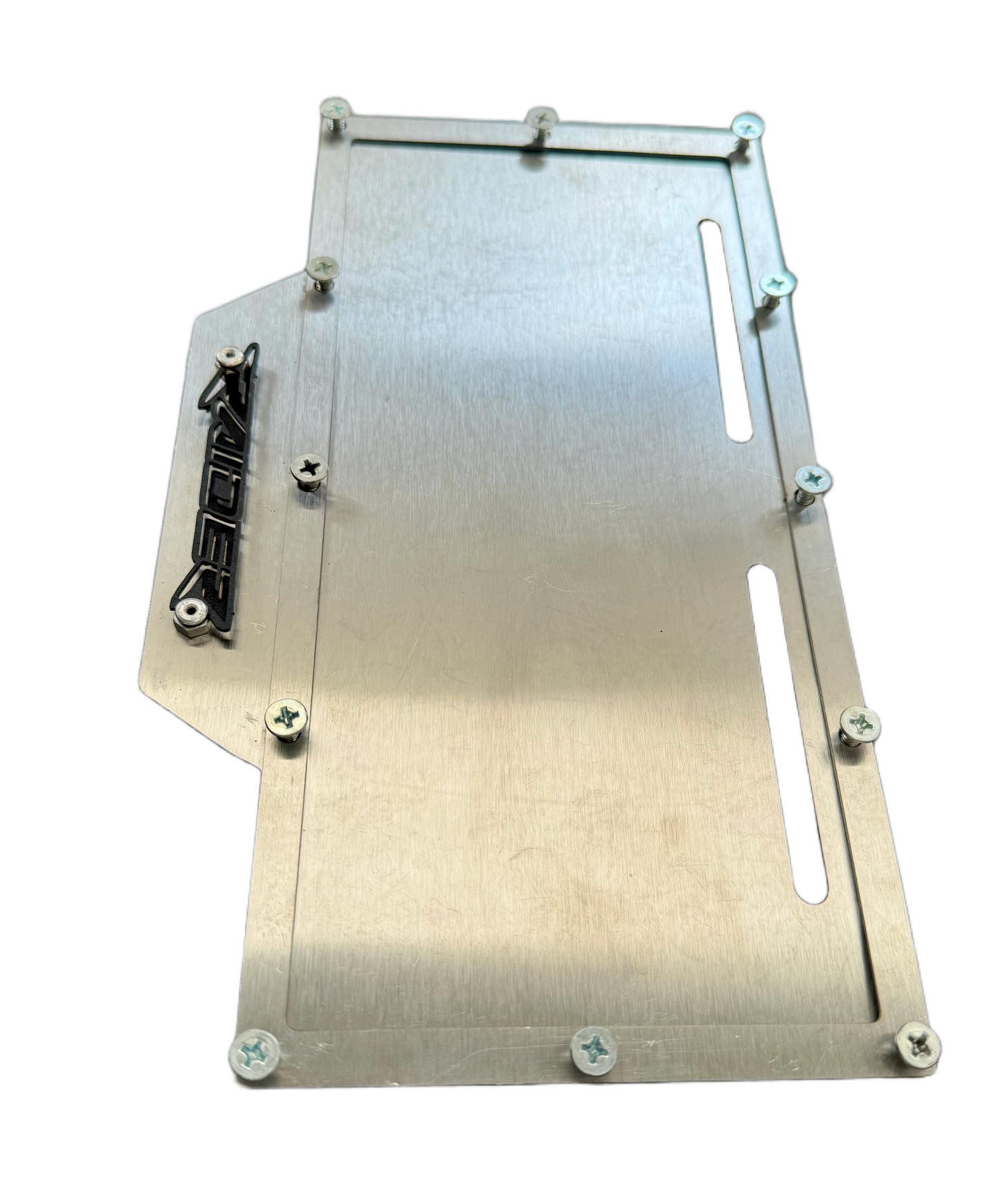 PORTA PLACA  TVS RAIDER LETRA NEGRA